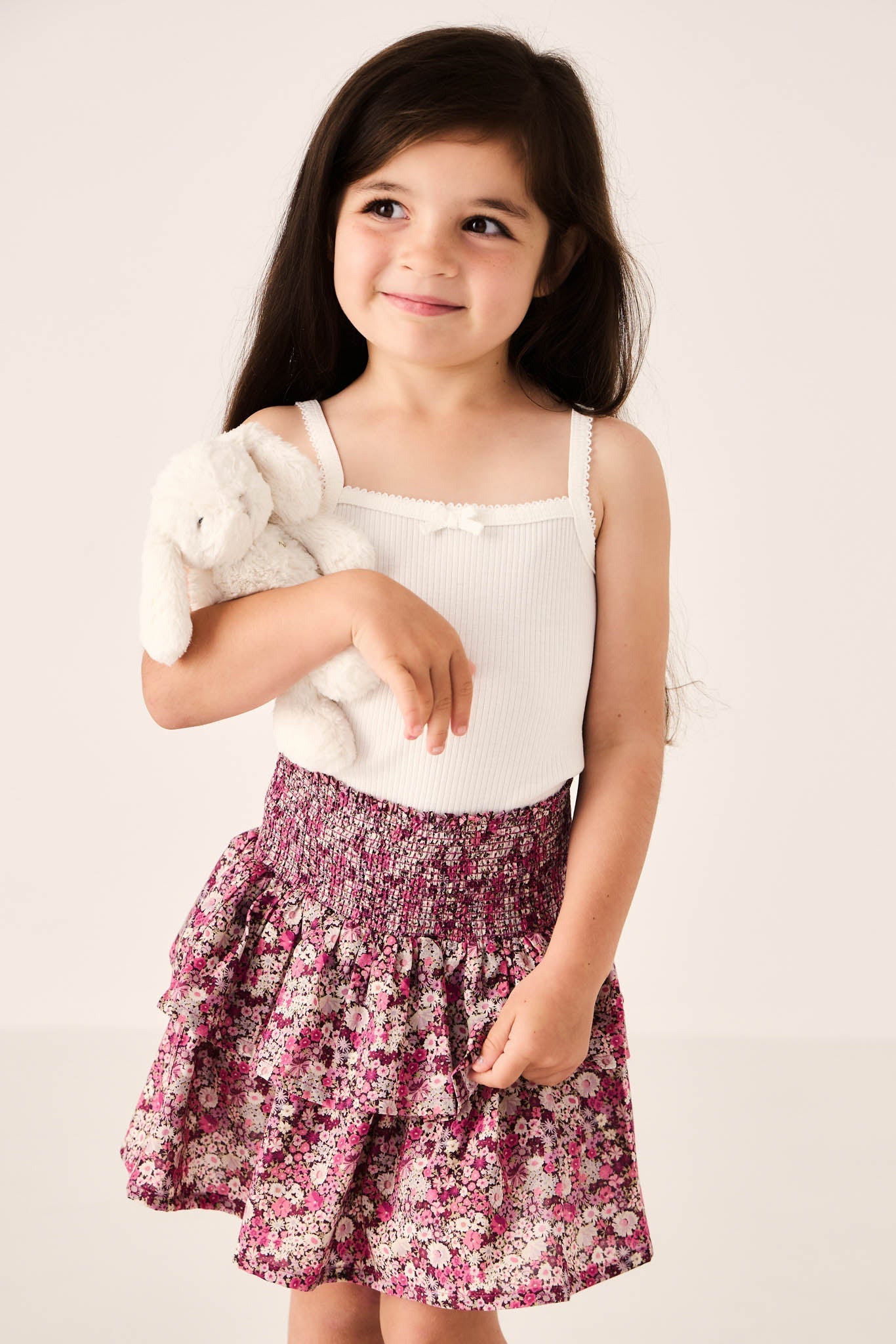 Organic Cotton Samantha Skirt - Garden Print