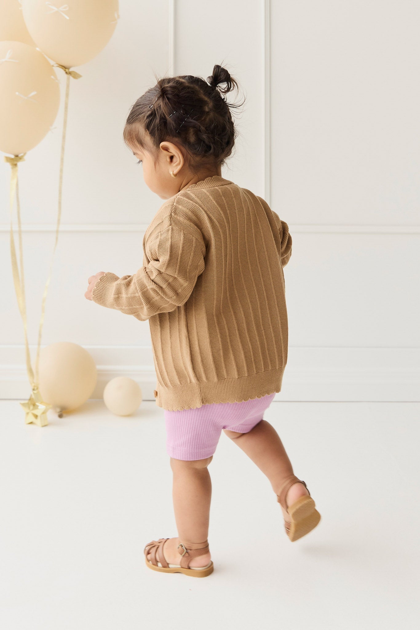 Emily Knitted Cardigan - Caramel Cream