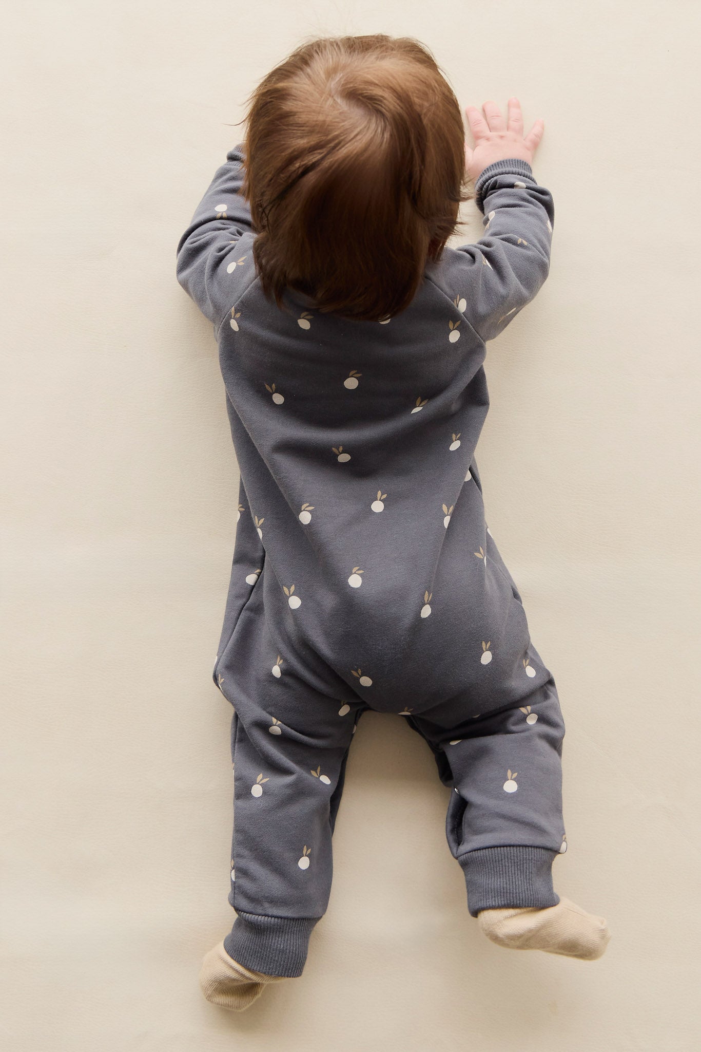 Organic Cotton Tao Sweatshirt Onepiece - Bobby Berries Shadow