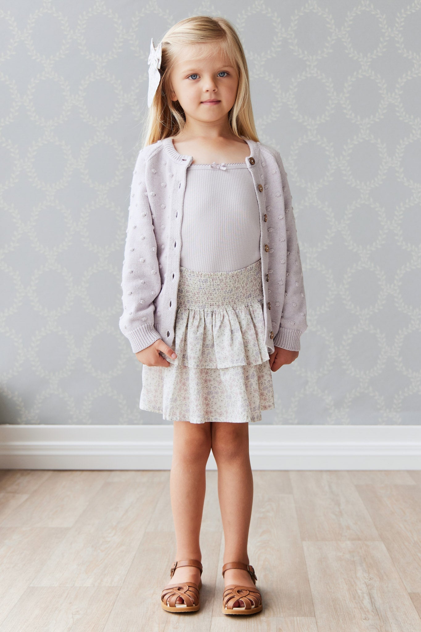 Organic Cotton Samantha Skirt - Fifi Lilac