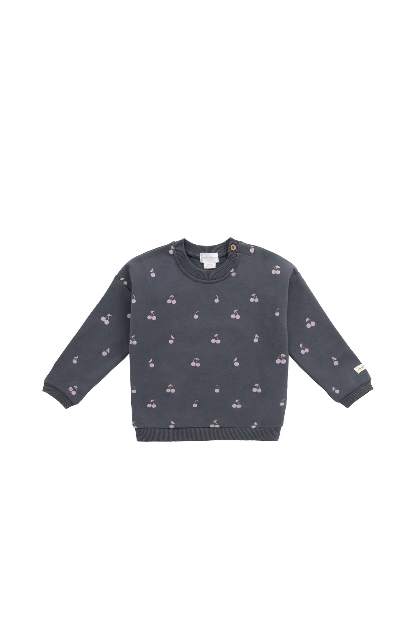 Organic Cotton Bobbie Sweatshirt - Cherry Love Lava