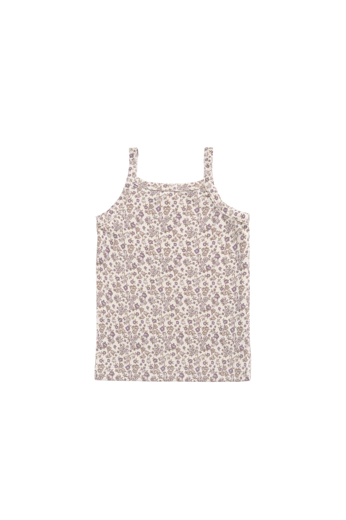 Organic Cotton Modal Singlet - Amber Eggnog