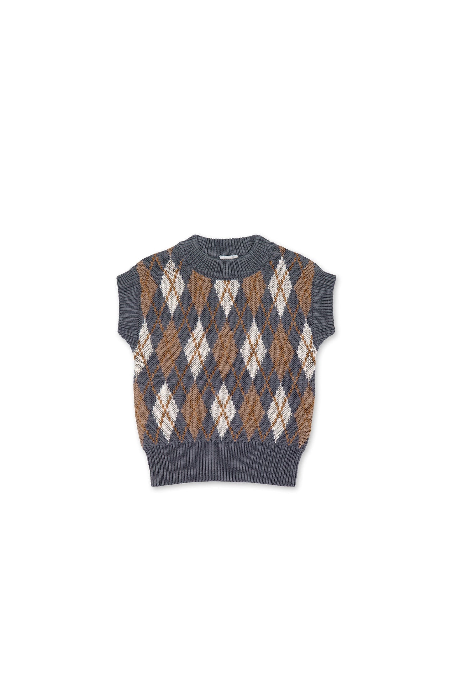 Marcus Knit Vest - Marcus Jacquard Arctic