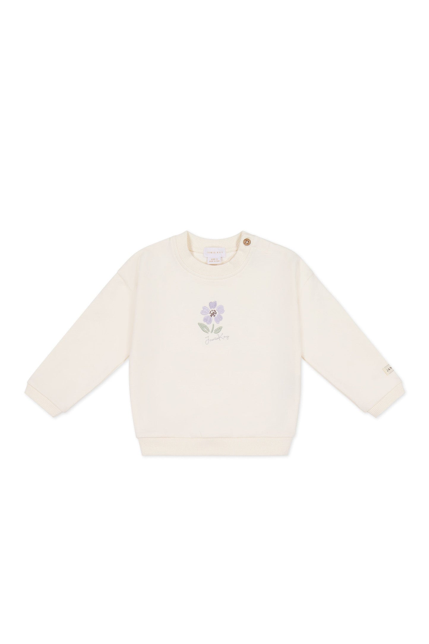 Organic Cotton Bobbie Sweatshirt - Parchment Lola