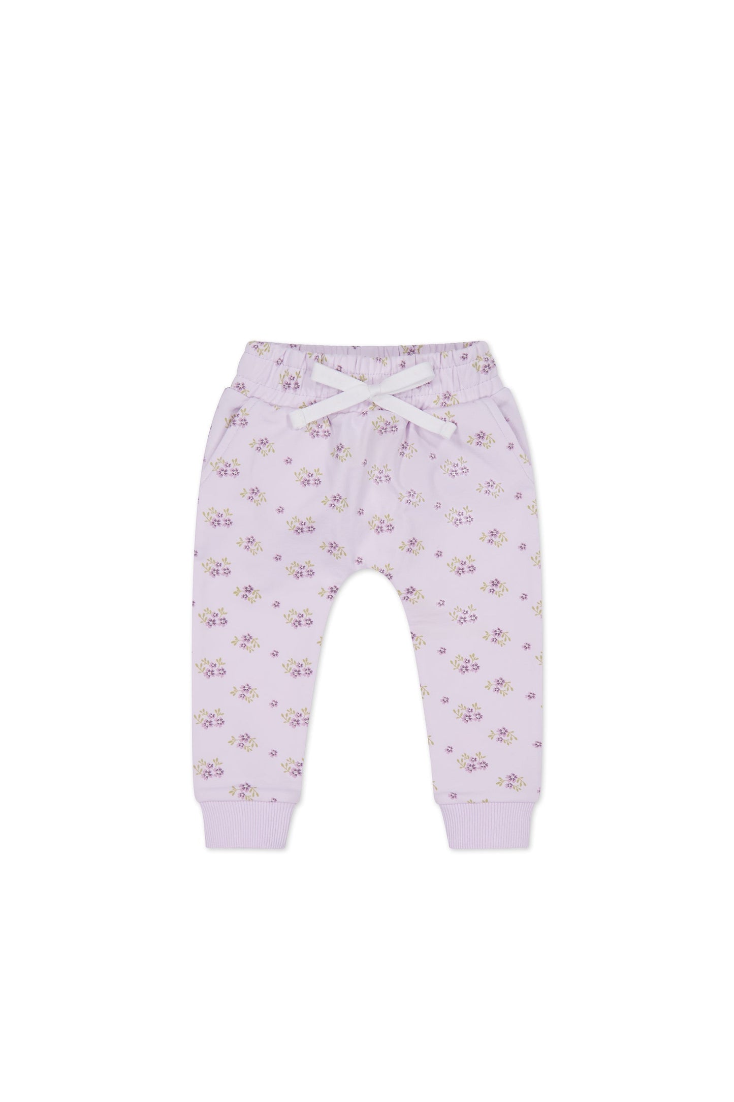 Organic Cotton Morgan Track Pant - Rose Floral Pink