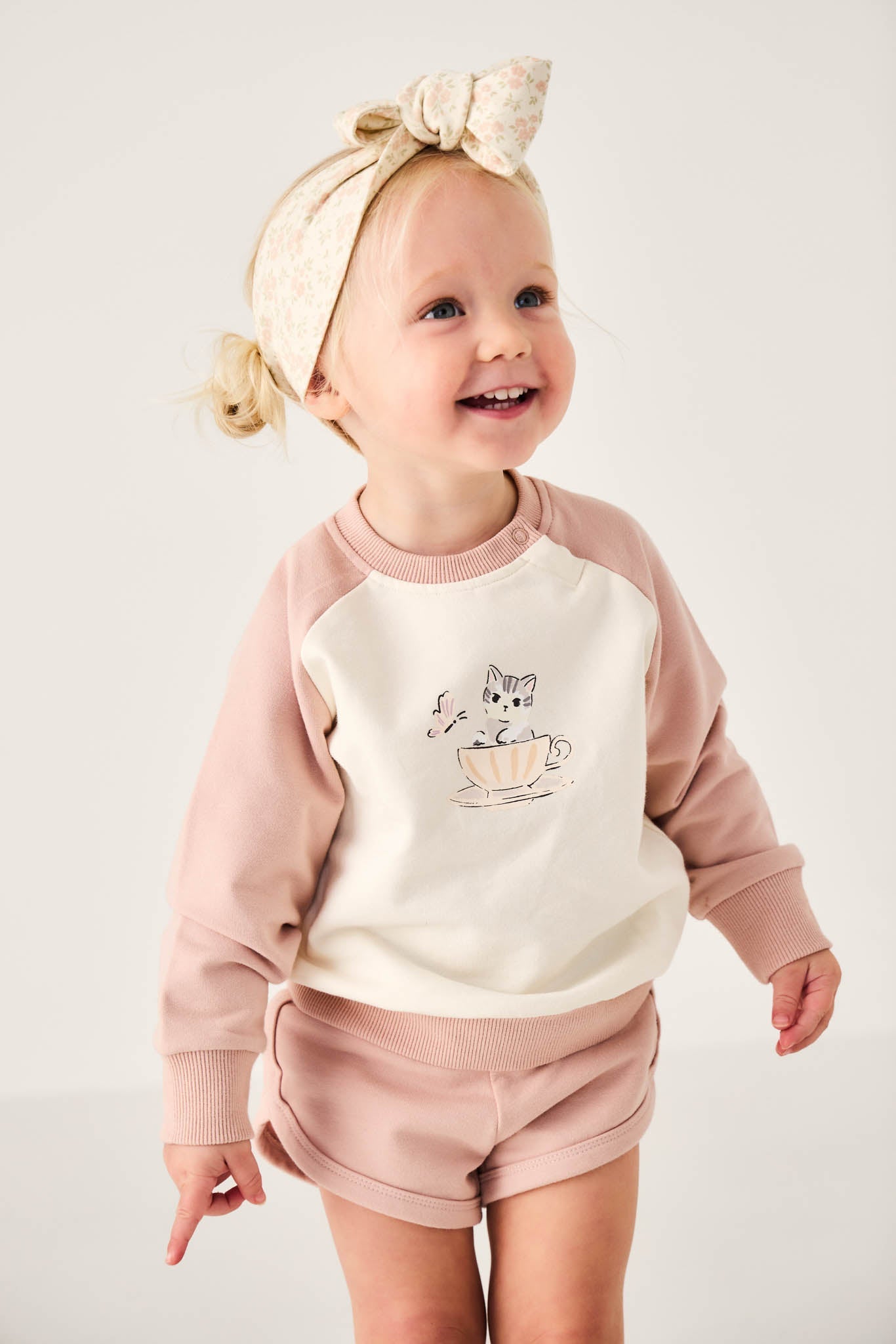 Organic Cotton Ivy Shortie - Dusky Rose