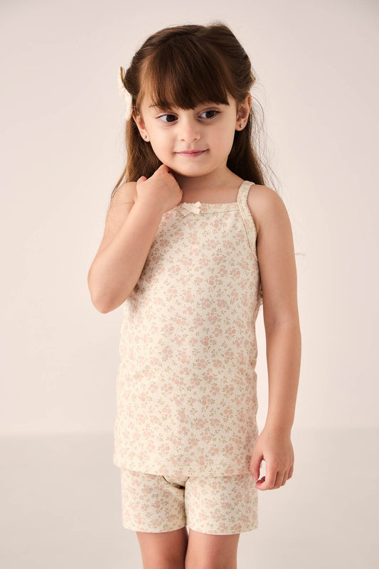 Organic Cotton Everyday Bike Short - Rosalie Floral Mauve
