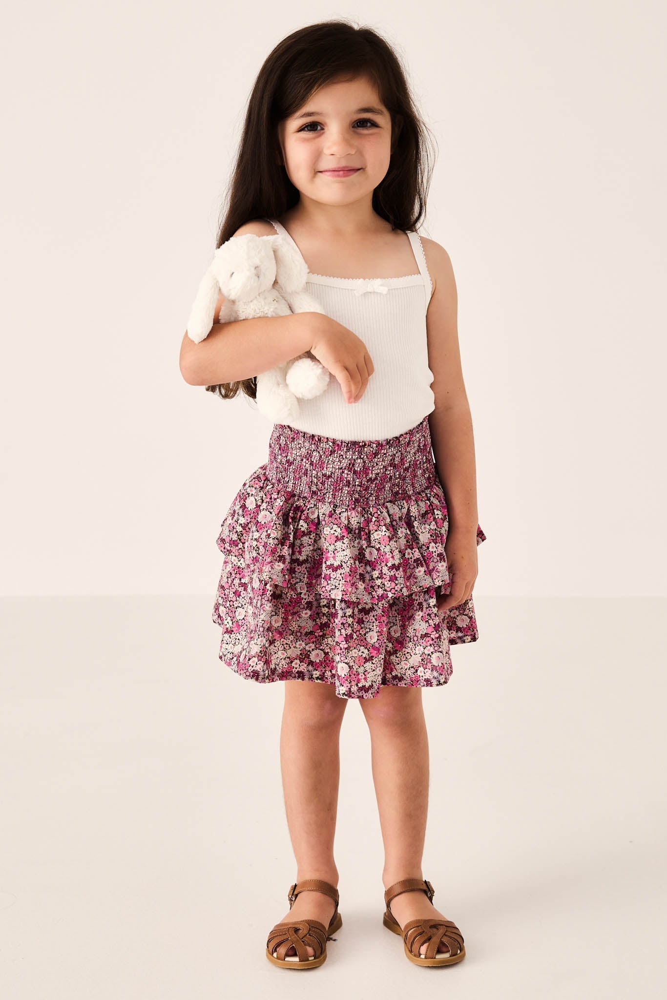 Organic Cotton Samantha Skirt - Garden Print