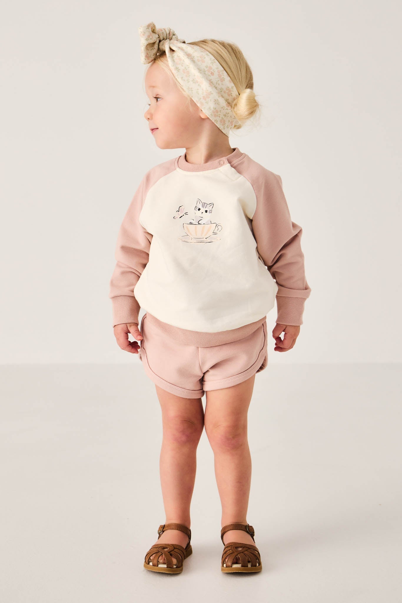 Organic Cotton Ivy Shortie - Dusky Rose