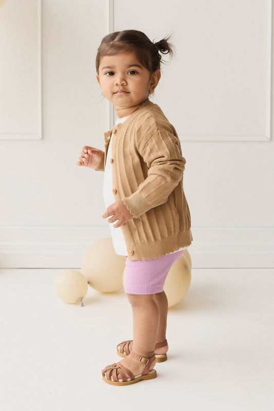 Emily Knitted Cardigan - Caramel Cream