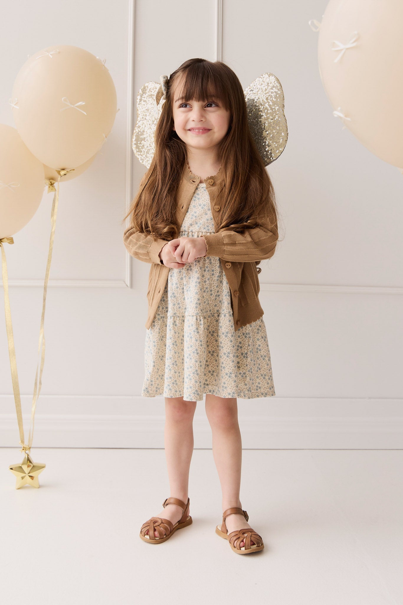 Emily Knitted Cardigan - Caramel Cream