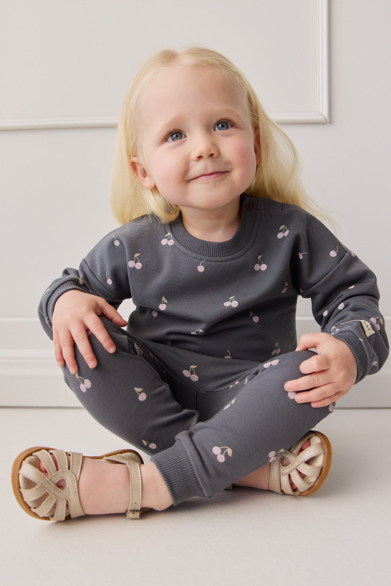 Organic Cotton Bobbie Sweatshirt - Cherry Love Lava