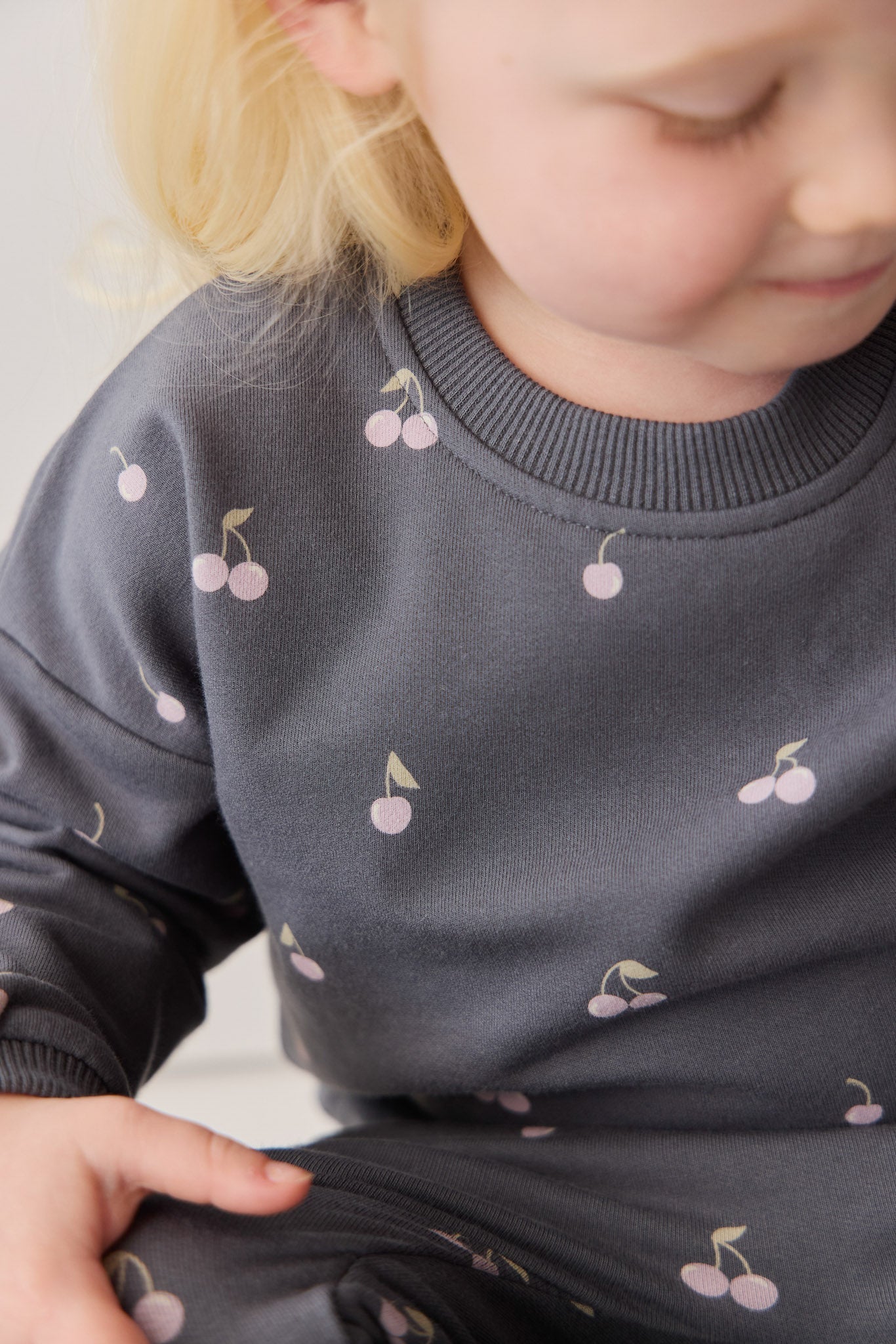 Organic Cotton Bobbie Sweatshirt - Cherry Love Lava