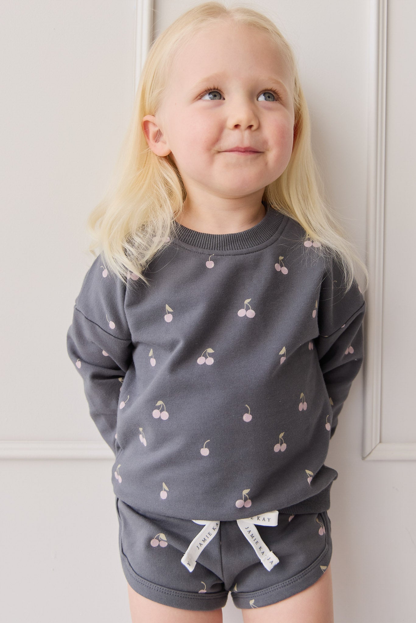 Organic Cotton Bobbie Sweatshirt - Cherry Love Lava