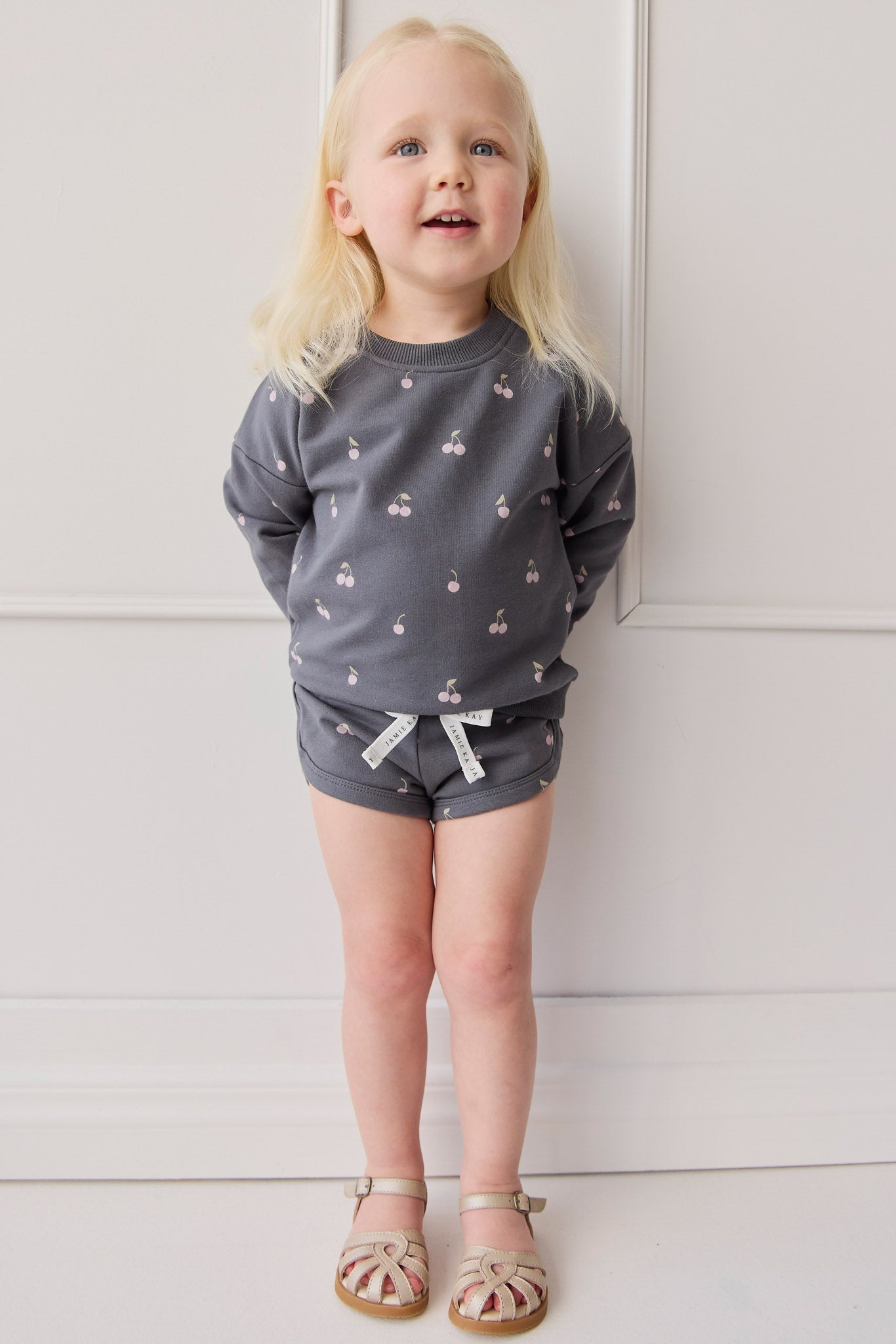 Organic Cotton Ivy Shortie - Cherry Love Lava