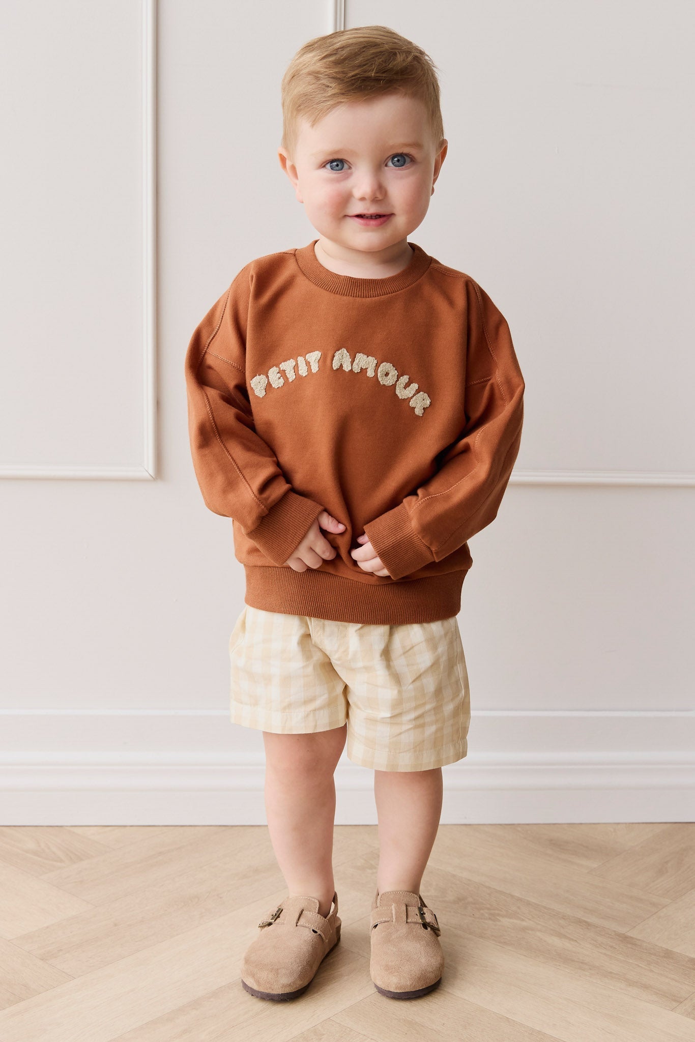Organic Cotton Georgie Sweatshirt - Mon Petite Amour Ginger