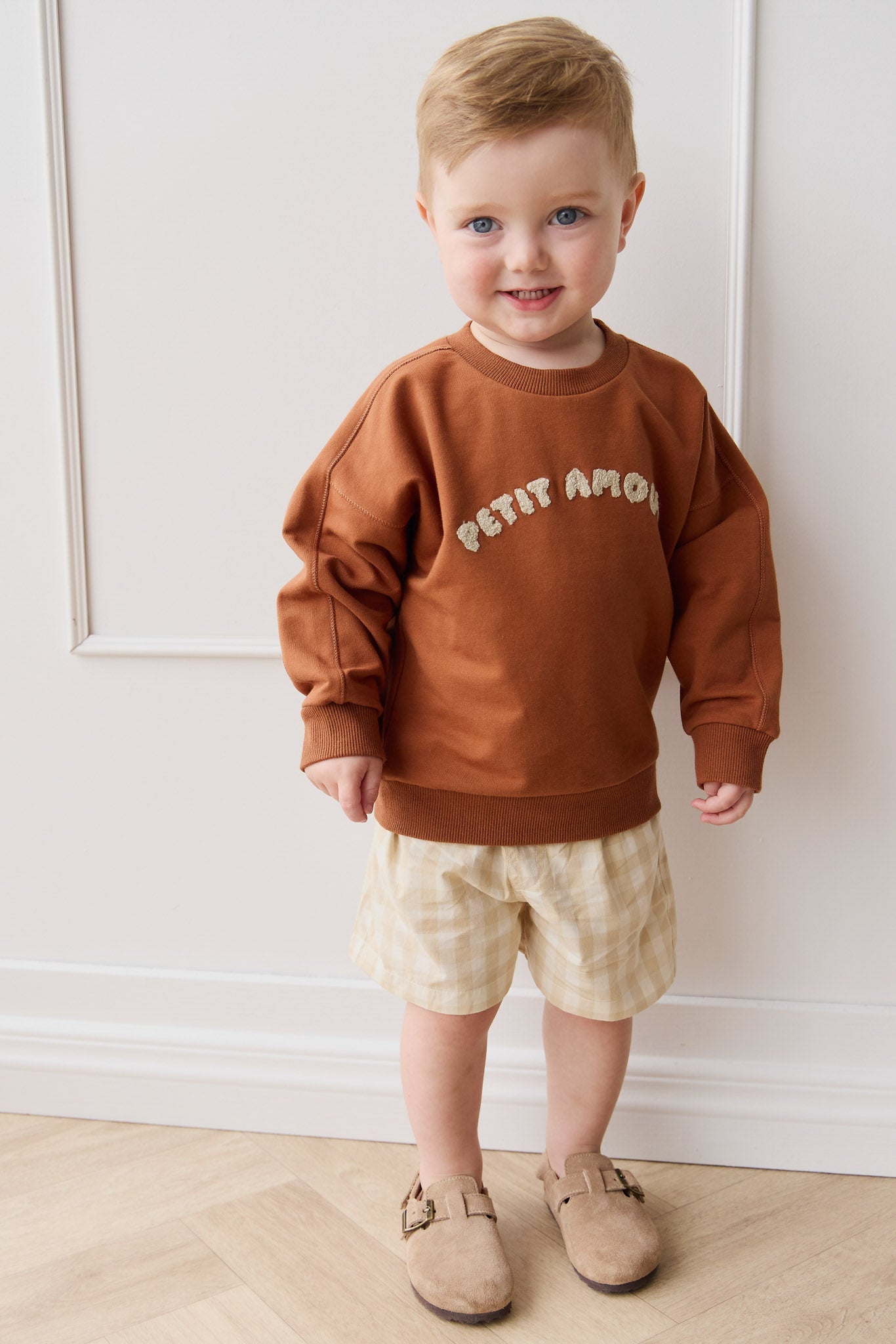 Organic Cotton Georgie Sweatshirt - Mon Petite Amour Ginger