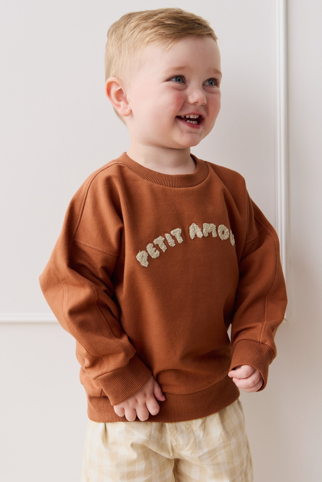 Organic Cotton Georgie Sweatshirt - Mon Petite Amour Ginger