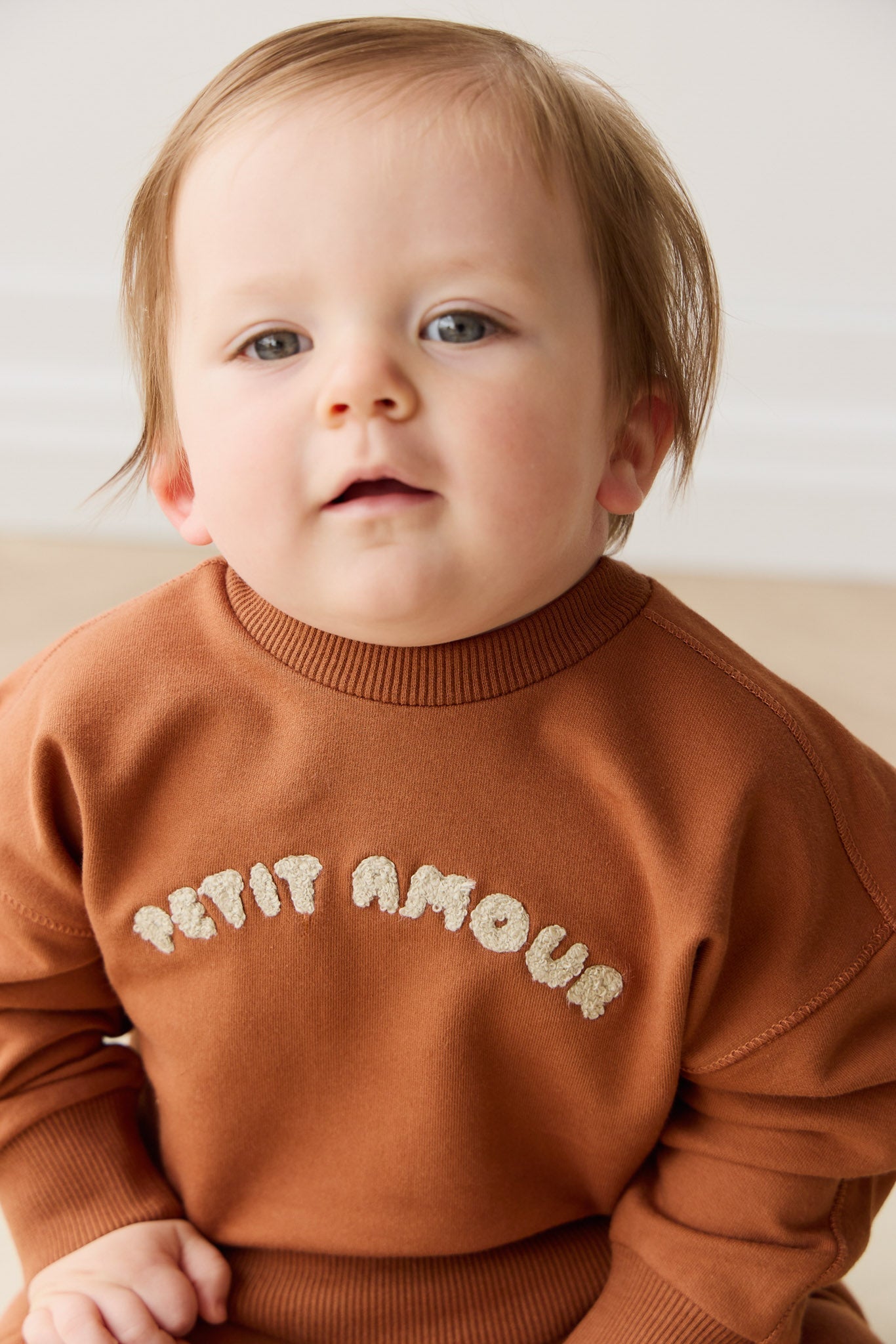 Organic Cotton Georgie Sweatshirt - Mon Petite Amour Ginger
