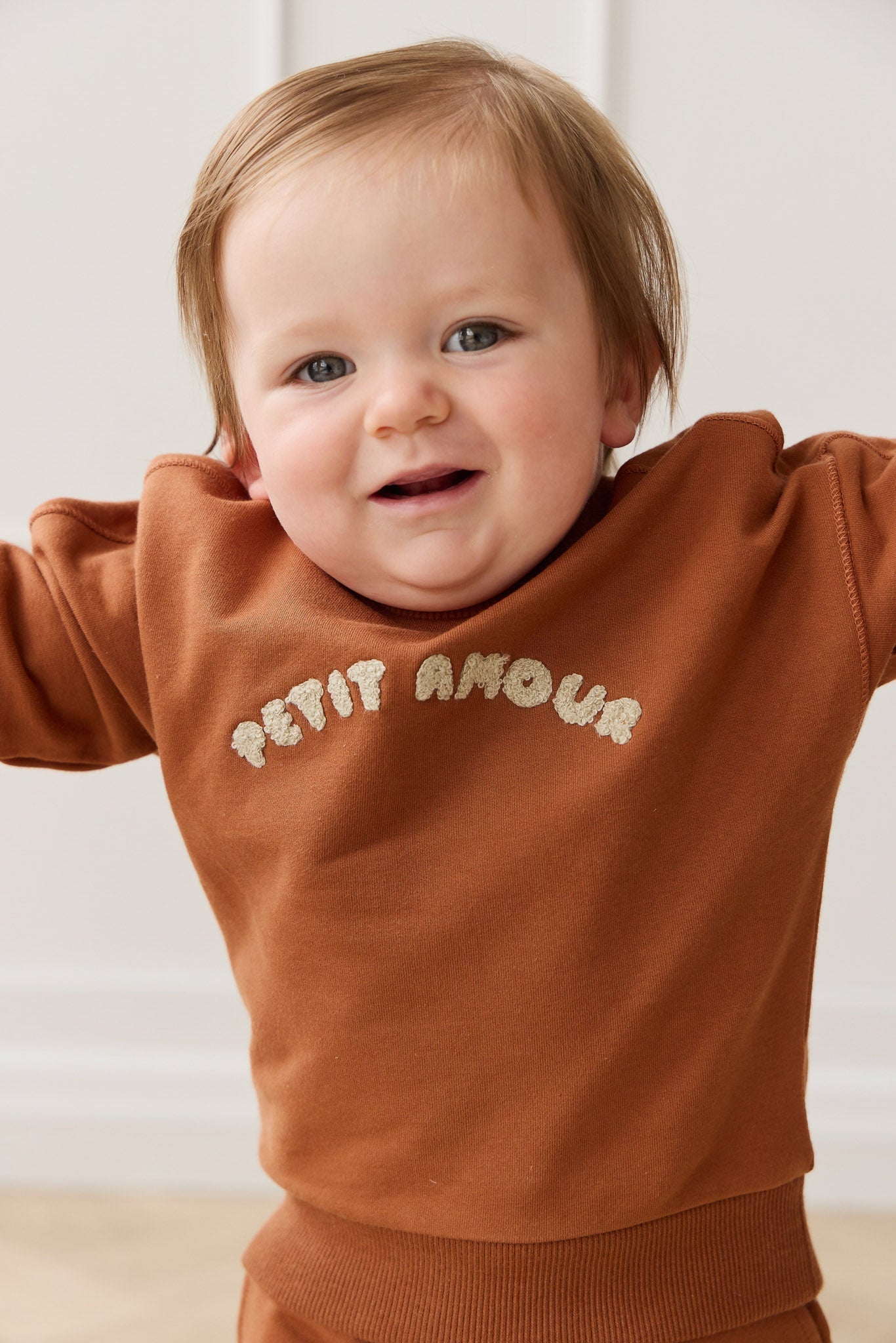 Organic Cotton Georgie Sweatshirt - Mon Petite Amour Ginger