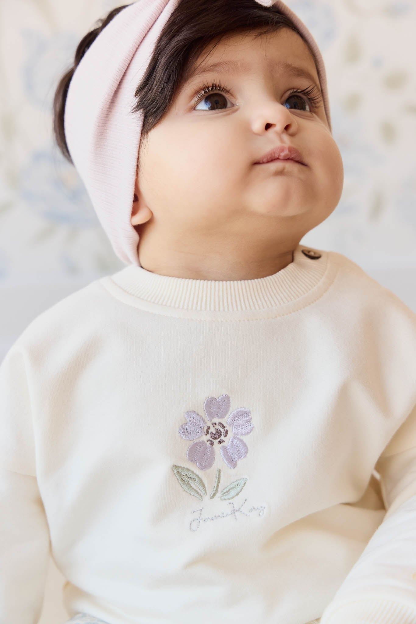 Organic Cotton Bobbie Sweatshirt - Parchment Lola
