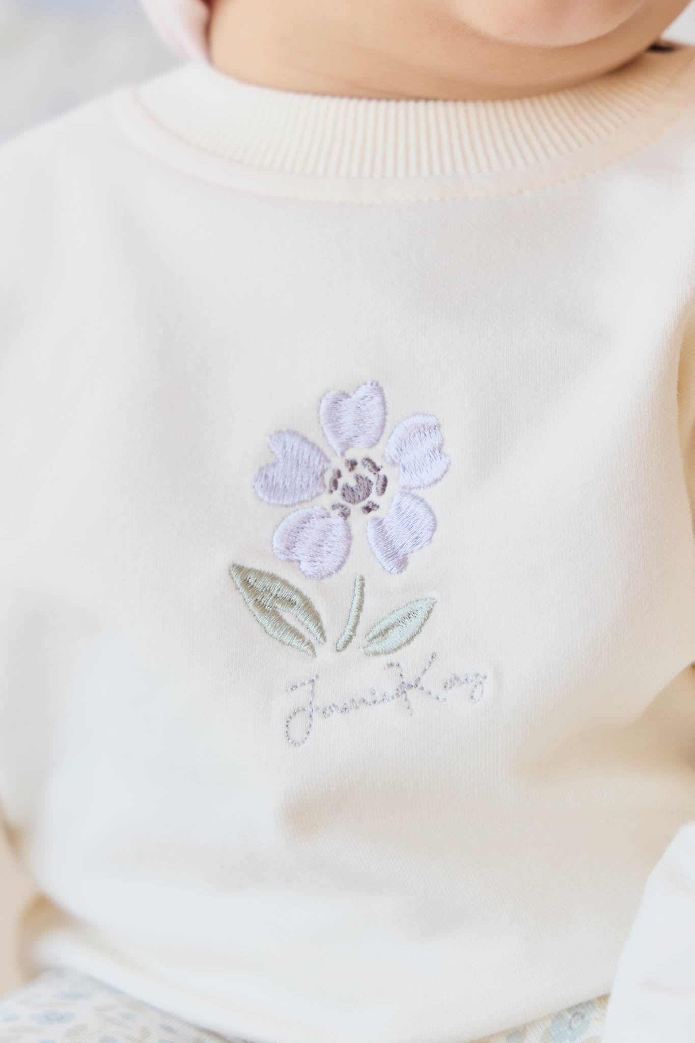 Organic Cotton Bobbie Sweatshirt - Parchment Lola