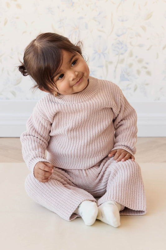 Morgan Jumper - Hushed Pink Marle