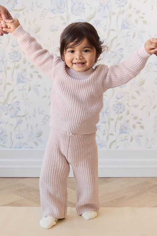 Morgan Pant - Hushed Pink Marle