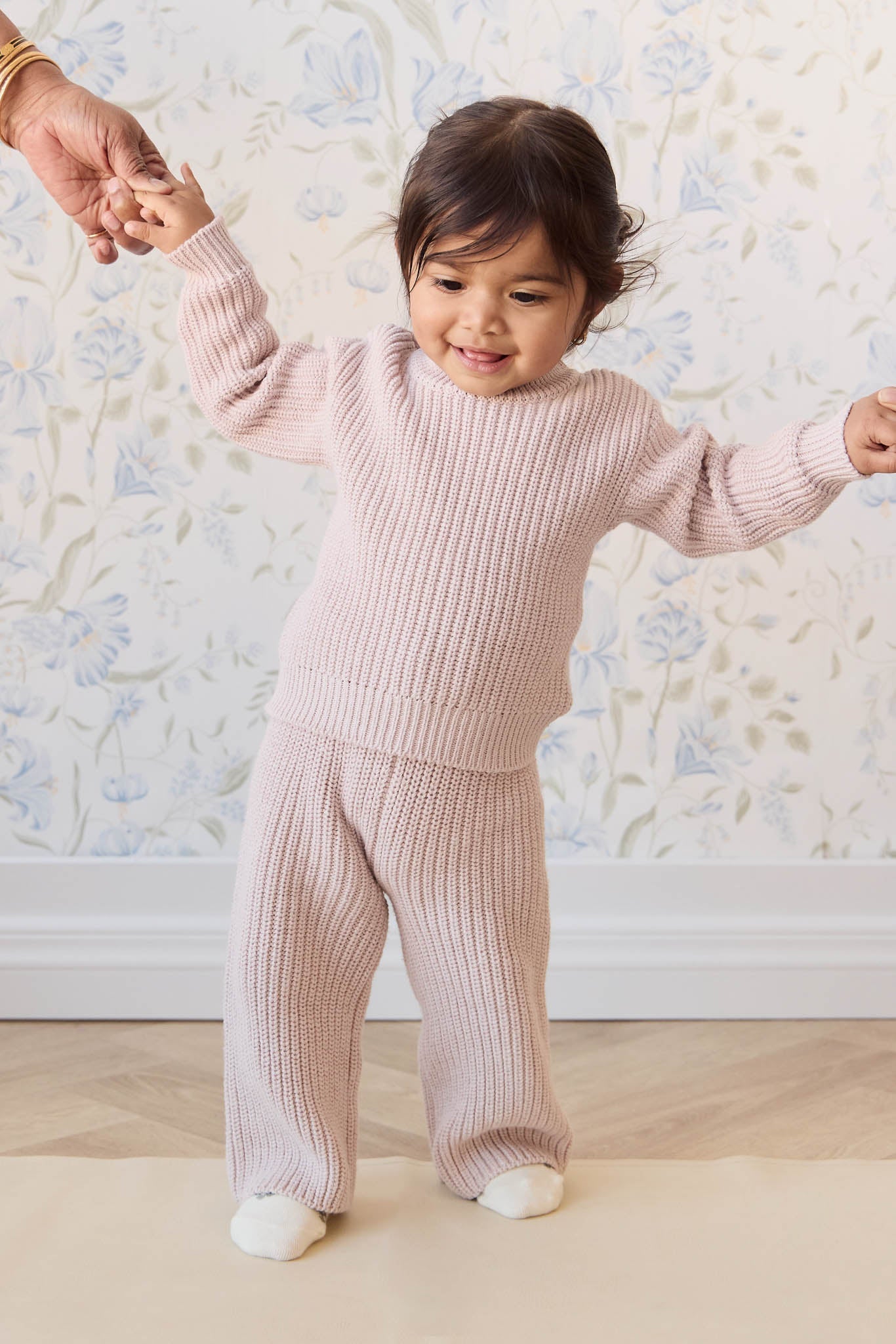 Morgan Jumper - Hushed Pink Marle