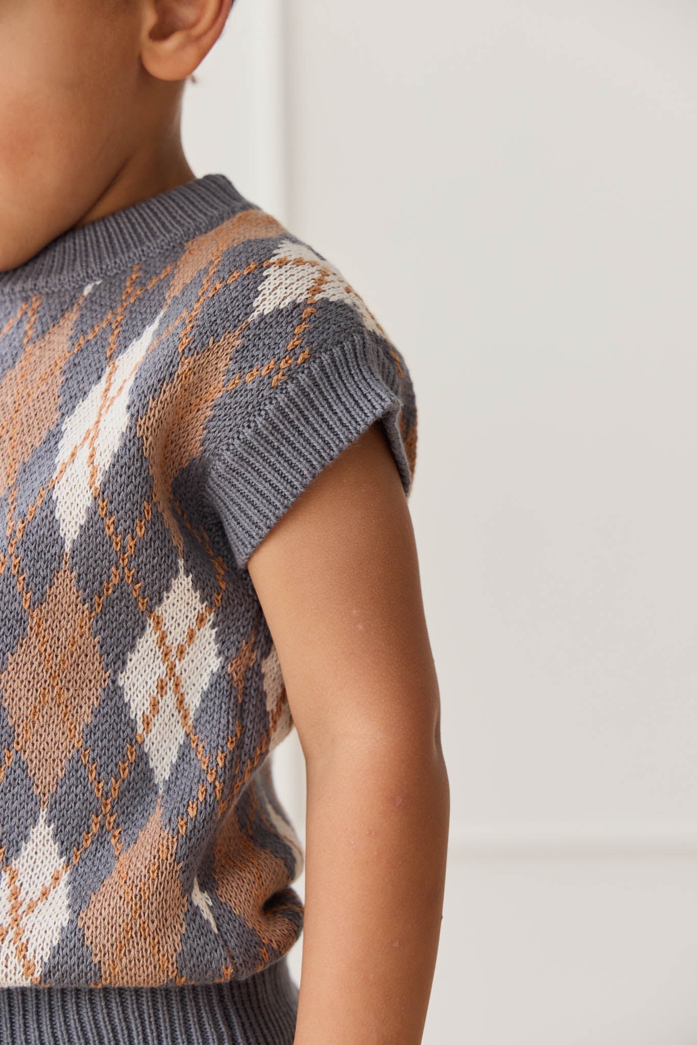 Marcus Knit Vest - Marcus Jacquard Arctic