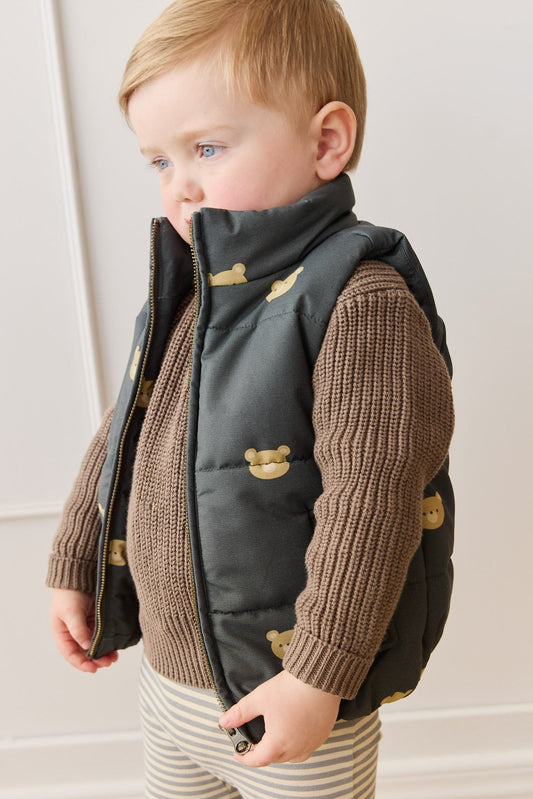 Rudi Puffer Vest - Bobbie Bears Shadow