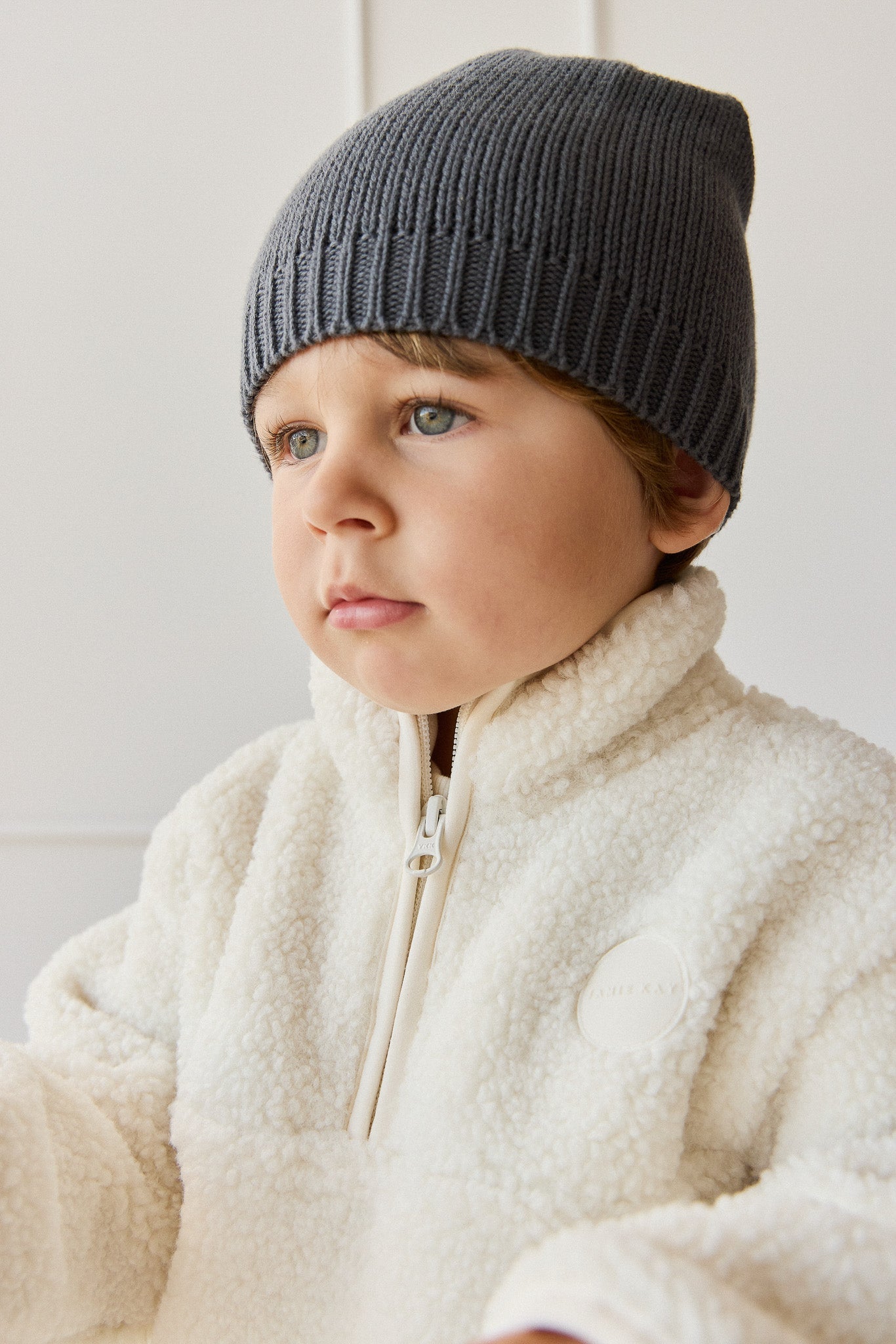 Henrik Zip Pullover - Natural
