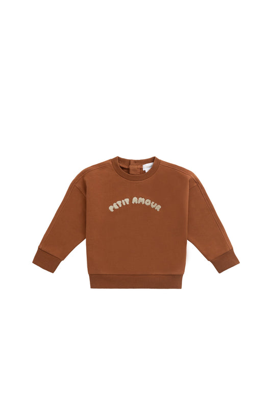 Organic Cotton Georgie Sweatshirt - Mon Petite Amour Ginger