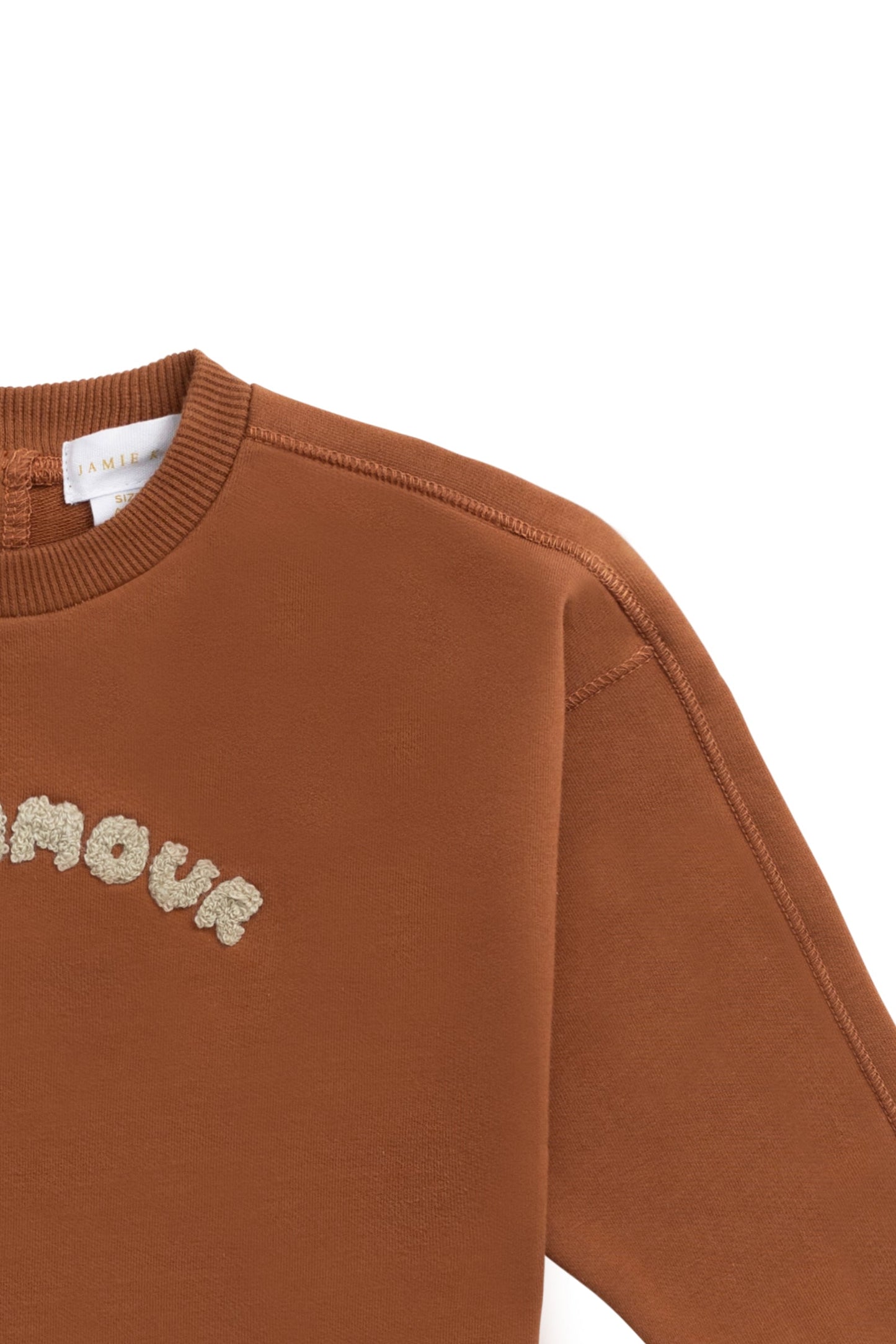 Organic Cotton Georgie Sweatshirt - Mon Petite Amour Ginger