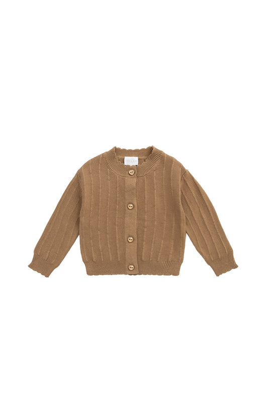 Emily Knitted Cardigan - Caramel Cream