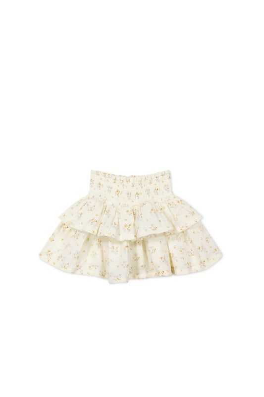 Organic Cotton Muslin Samantha Skirt - Nina Watercolour Floral