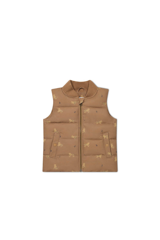 Taylor Vest - Lenny Leopard Hot Chocolate