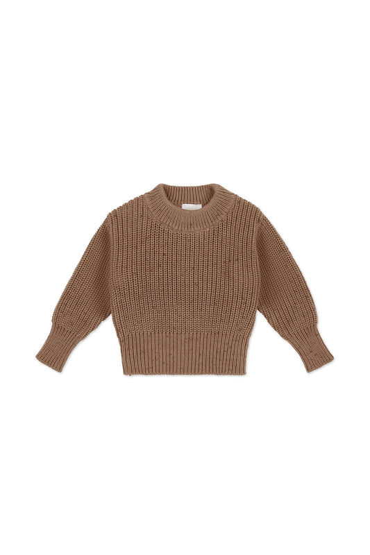 Leon Knit Jumper - Tiger Fleck