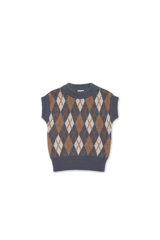 Marcus Knit Vest - Marcus Jacquard Arctic