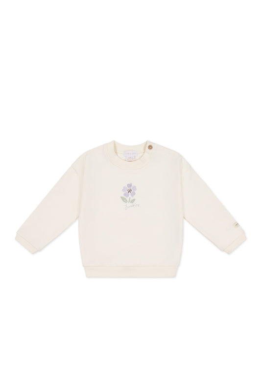 Organic Cotton Bobbie Sweatshirt - Parchment Lola