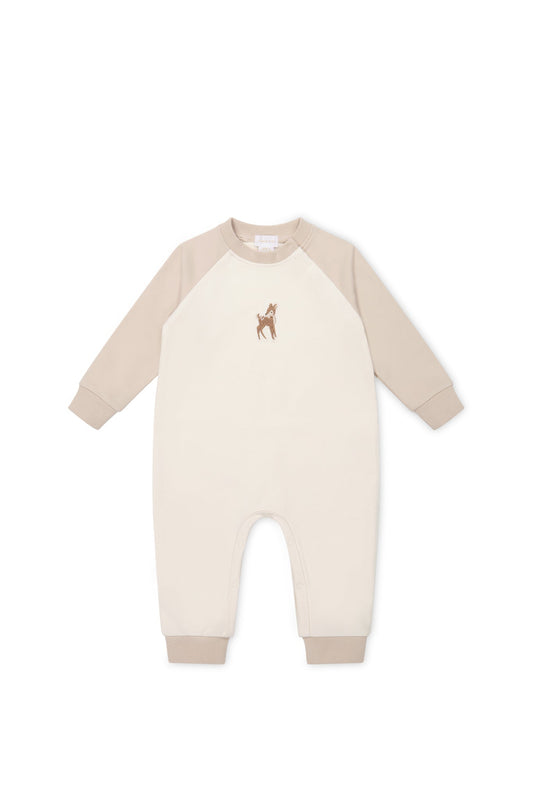 Organic Cotton Tao Sweatshirt Onepiece - Fable Deer Cloud